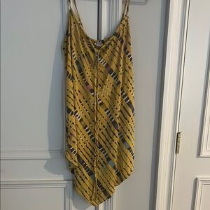 Nieves Lavi Black and Yellow Asymmetrical Camisole